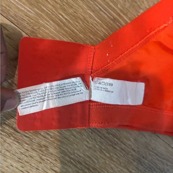 Lululemon Run Times Bra High Support Orange 40DDD Running Activewear - Picture 5 of 7